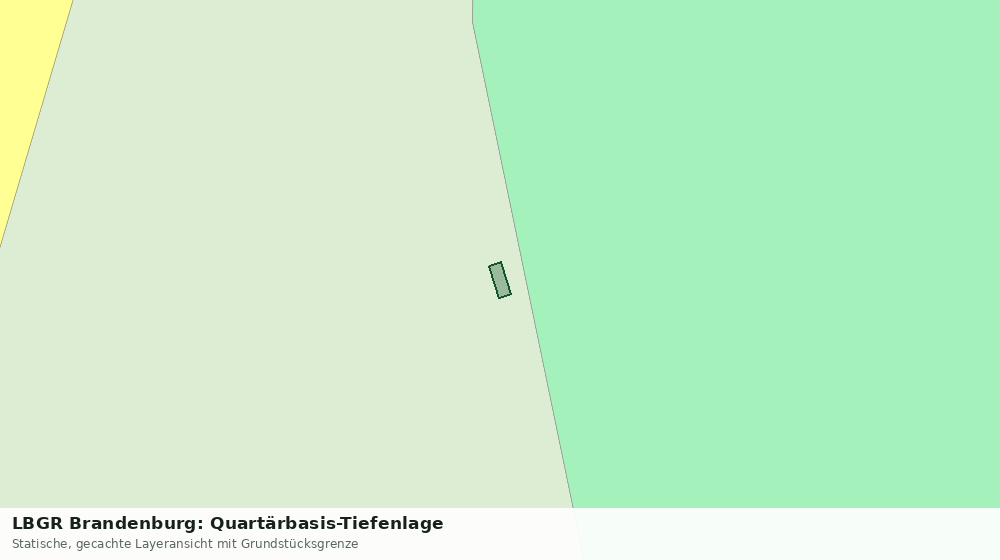 Statische Kartenansicht: LBGR Brandenburg: Quartärbasis-Tiefenlage