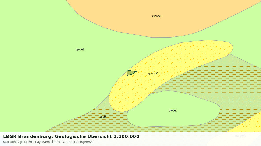 Statische Kartenansicht: LBGR Brandenburg: Geologische Übersicht 1:100.000