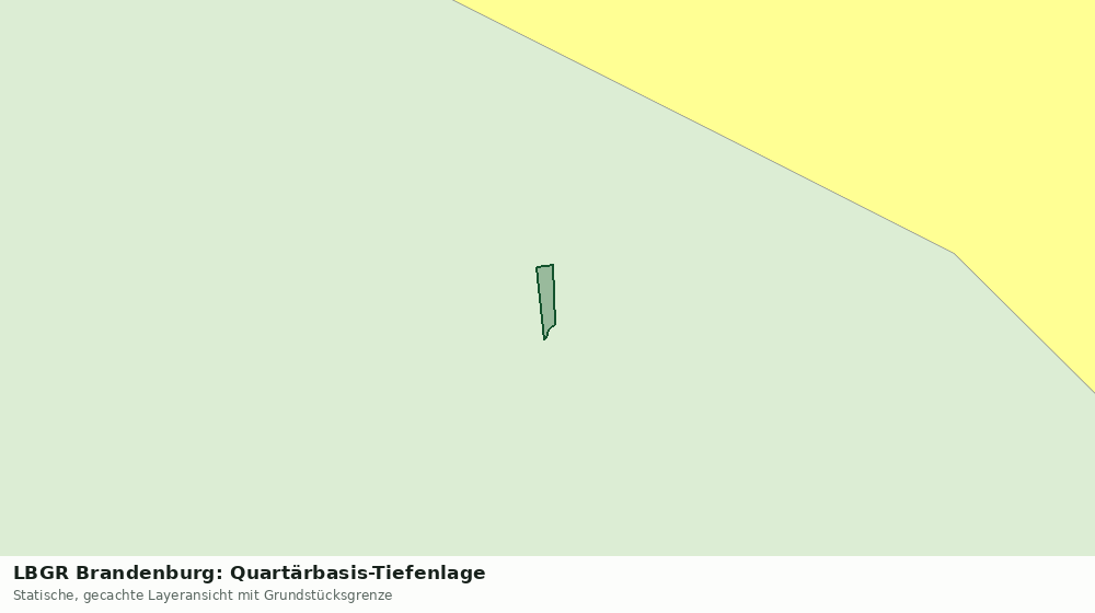 Statische Kartenansicht: LBGR Brandenburg: Quartärbasis-Tiefenlage