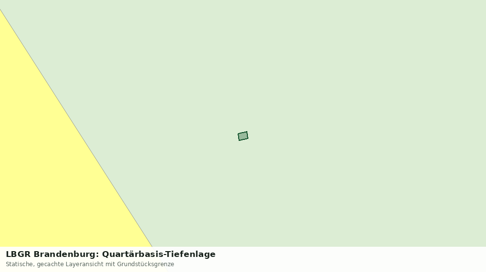Statische Kartenansicht: LBGR Brandenburg: Quartärbasis-Tiefenlage