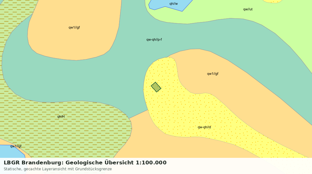 Statische Kartenansicht: LBGR Brandenburg: Geologische Übersicht 1:100.000