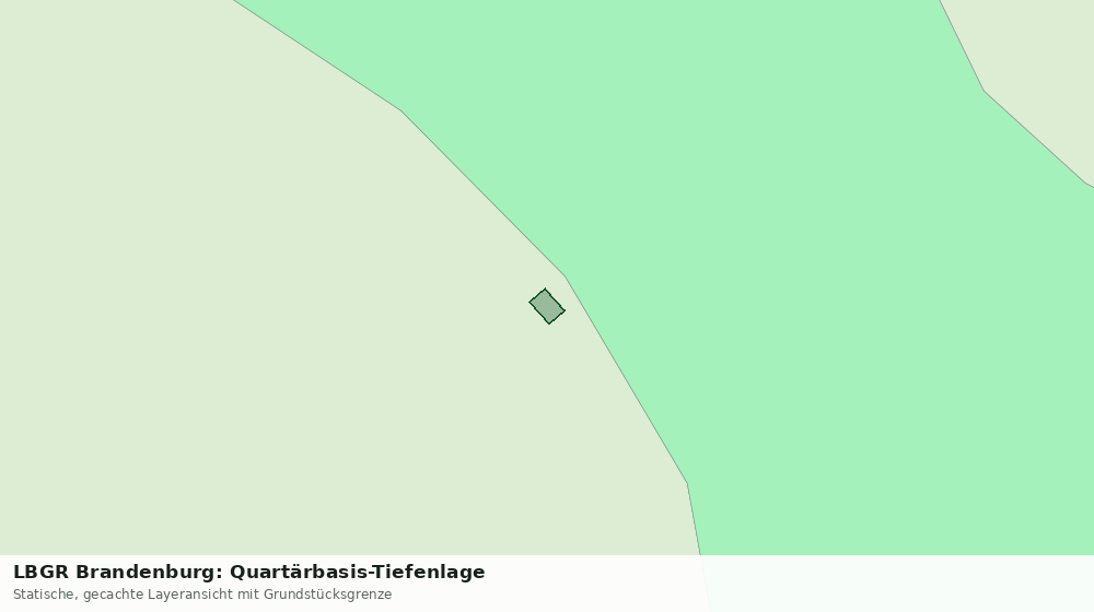 Statische Kartenansicht: LBGR Brandenburg: Quartärbasis-Tiefenlage