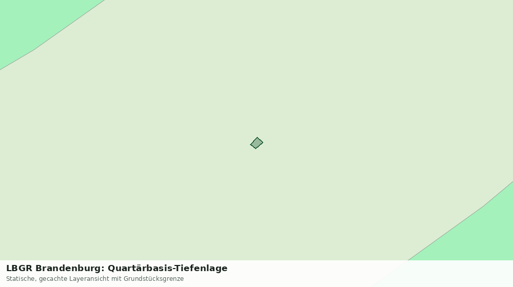 Statische Kartenansicht: LBGR Brandenburg: Quartärbasis-Tiefenlage