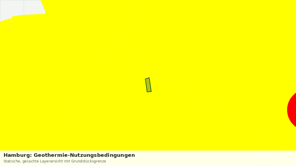 Statische Kartenansicht: Hamburg: Geothermie-Nutzungsbedingungen