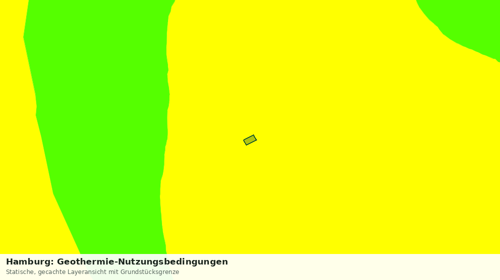 Statische Kartenansicht: Hamburg: Geothermie-Nutzungsbedingungen