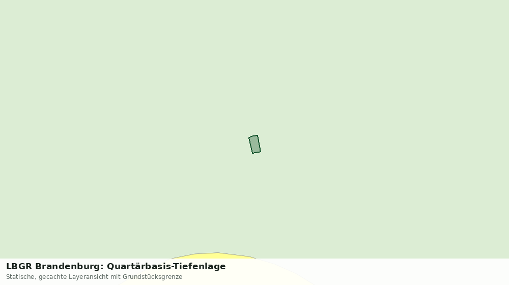 Statische Kartenansicht: LBGR Brandenburg: Quartärbasis-Tiefenlage