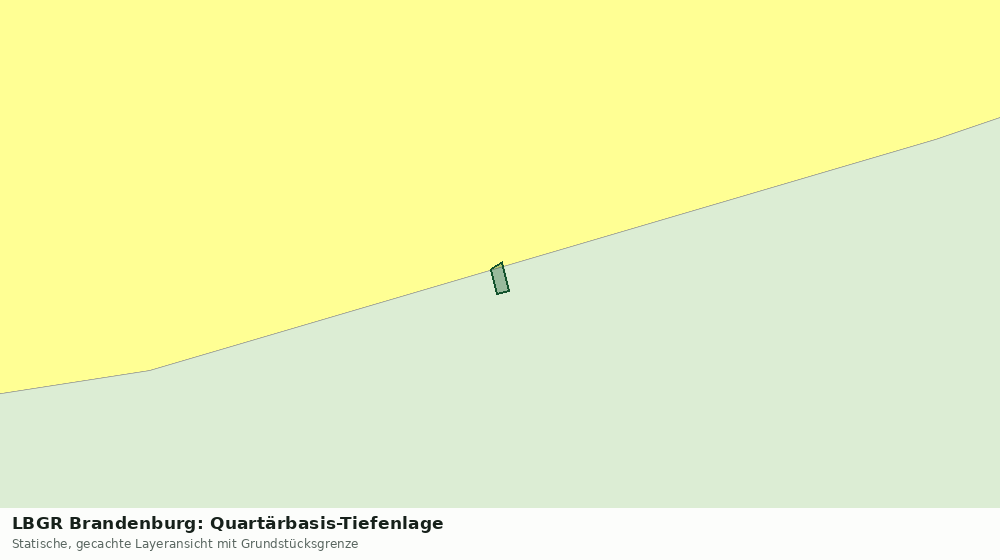 Statische Kartenansicht: LBGR Brandenburg: Quartärbasis-Tiefenlage