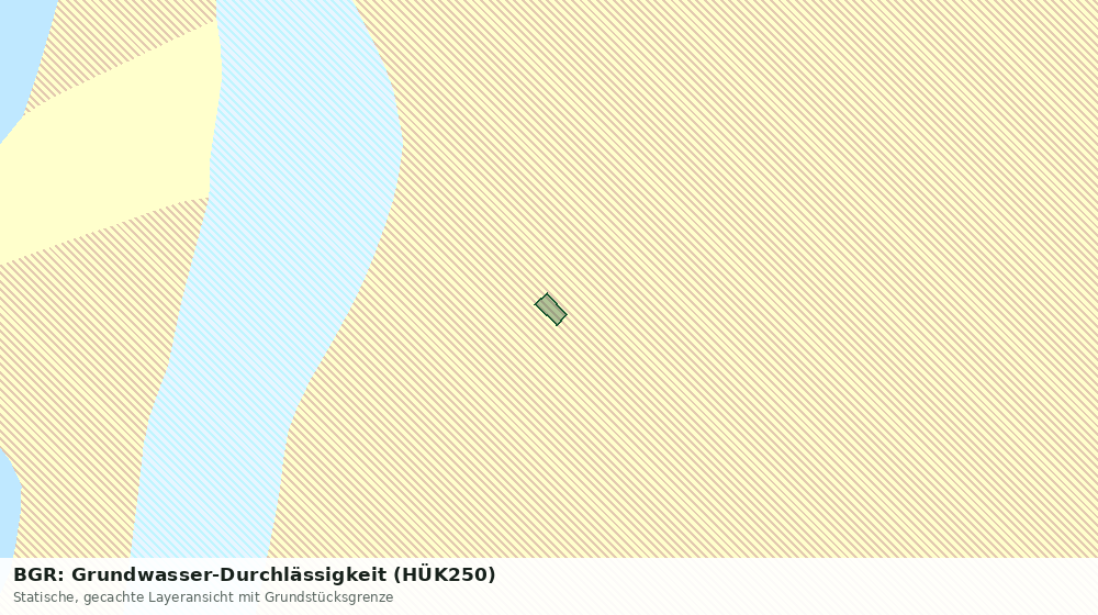 Statische Kartenansicht: BGR: Grundwasser-Durchlässigkeit (HÜK250)