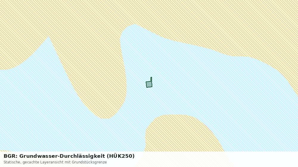 Statische Kartenansicht: BGR: Grundwasser-Durchlässigkeit (HÜK250)