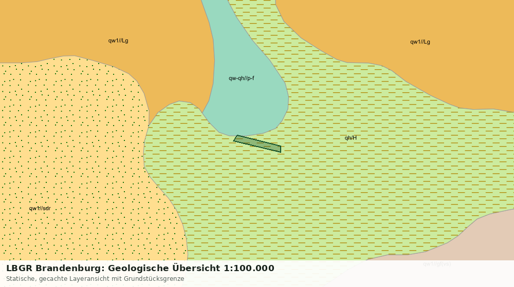 Statische Kartenansicht: LBGR Brandenburg: Geologische Übersicht 1:100.000
