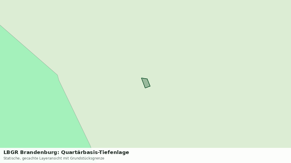 Statische Kartenansicht: LBGR Brandenburg: Quartärbasis-Tiefenlage