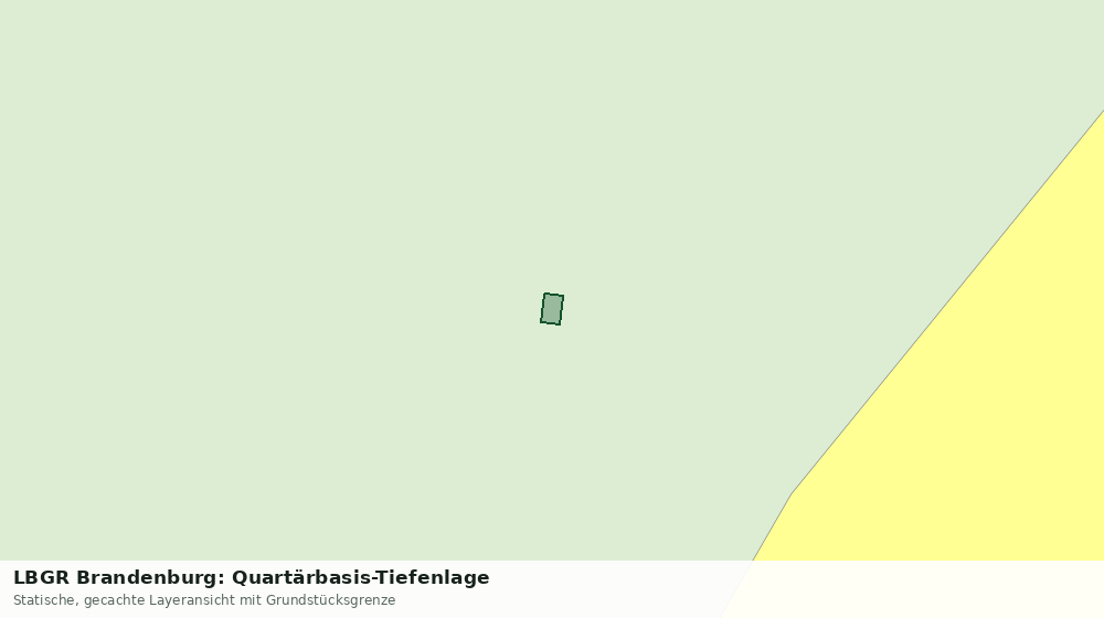 Statische Kartenansicht: LBGR Brandenburg: Quartärbasis-Tiefenlage