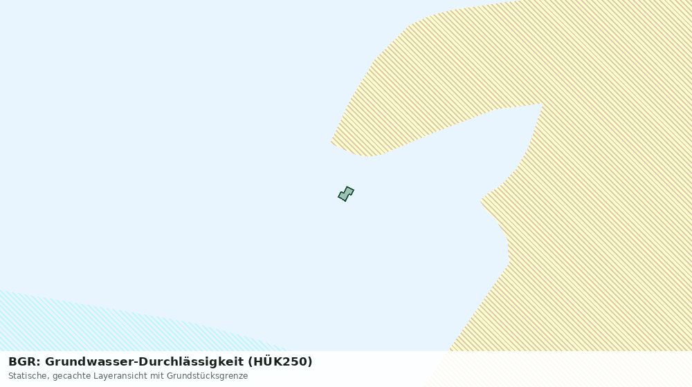 Statische Kartenansicht: BGR: Grundwasser-Durchlässigkeit (HÜK250)