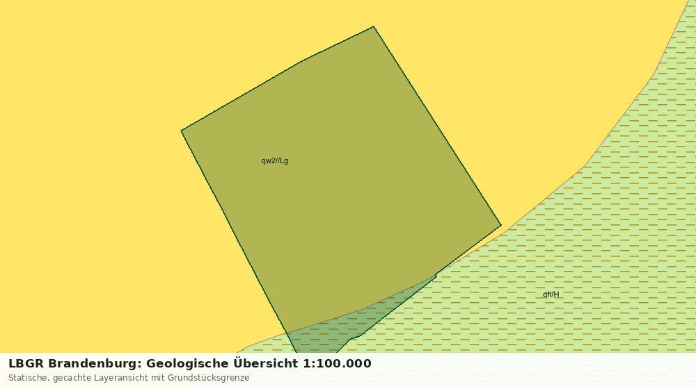 Statische Kartenansicht: LBGR Brandenburg: Geologische Übersicht 1:100.000