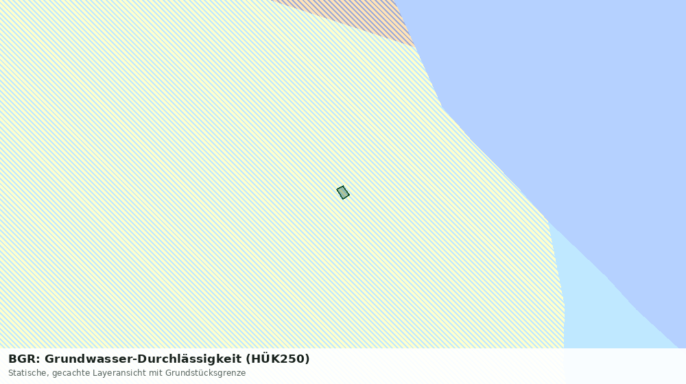 Statische Kartenansicht: BGR: Grundwasser-Durchlässigkeit (HÜK250)
