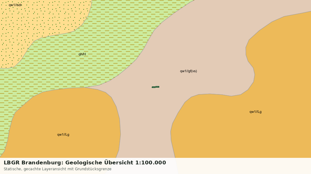 Statische Kartenansicht: LBGR Brandenburg: Geologische Übersicht 1:100.000