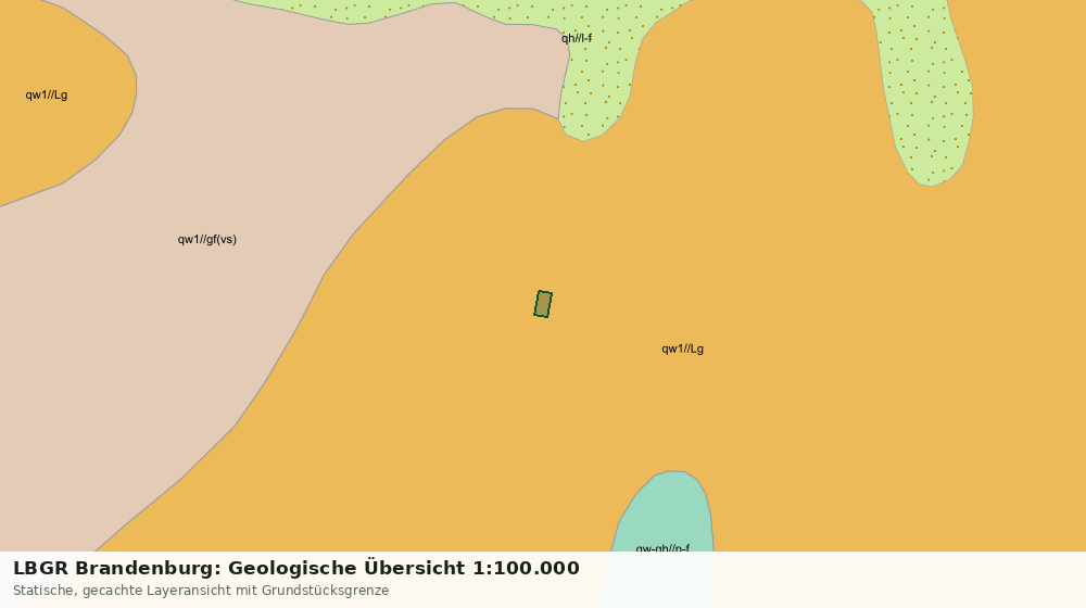 Statische Kartenansicht: LBGR Brandenburg: Geologische Übersicht 1:100.000