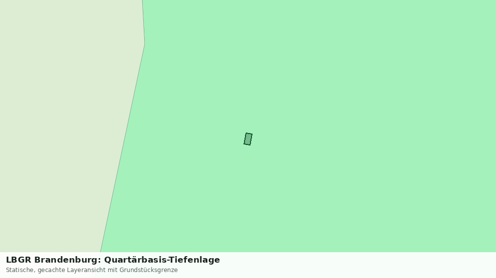Statische Kartenansicht: LBGR Brandenburg: Quartärbasis-Tiefenlage