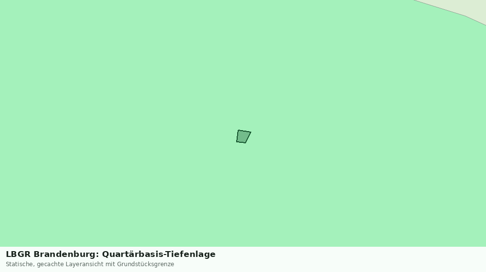 Statische Kartenansicht: LBGR Brandenburg: Quartärbasis-Tiefenlage