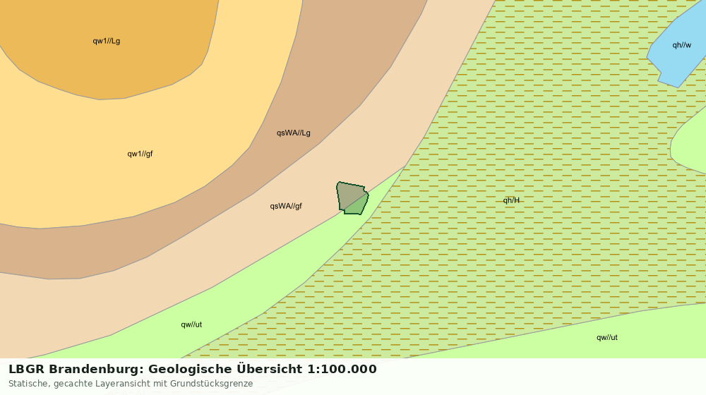 Statische Kartenansicht: LBGR Brandenburg: Geologische Übersicht 1:100.000