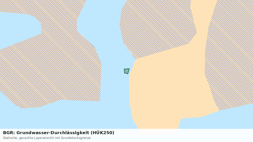 Statische Kartenansicht: BGR: Grundwasser-Durchlässigkeit (HÜK250)