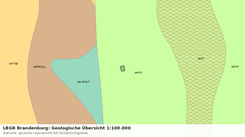 Statische Kartenansicht: LBGR Brandenburg: Geologische Übersicht 1:100.000