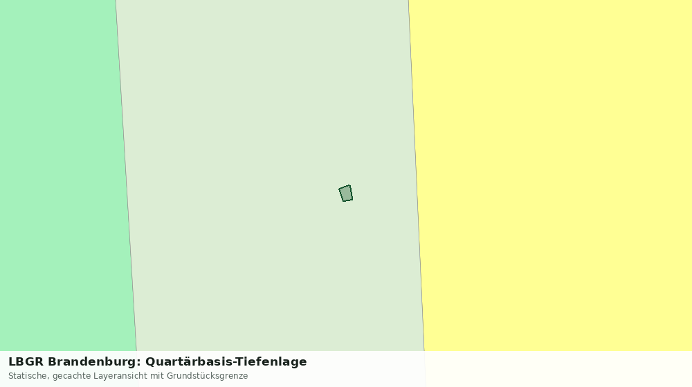 Statische Kartenansicht: LBGR Brandenburg: Quartärbasis-Tiefenlage