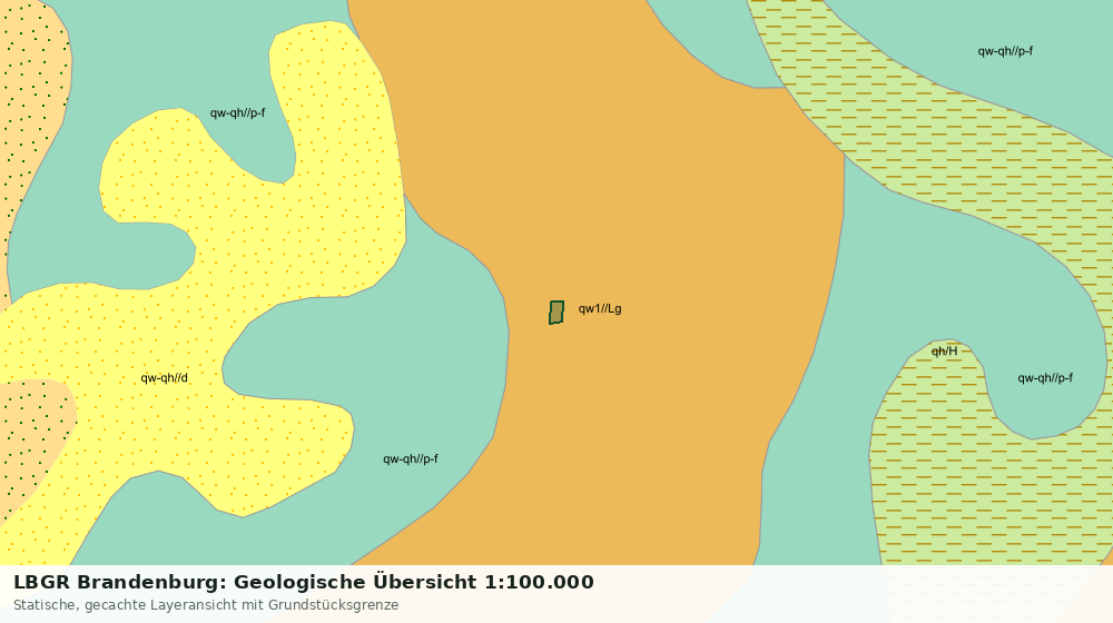 Statische Kartenansicht: LBGR Brandenburg: Geologische Übersicht 1:100.000