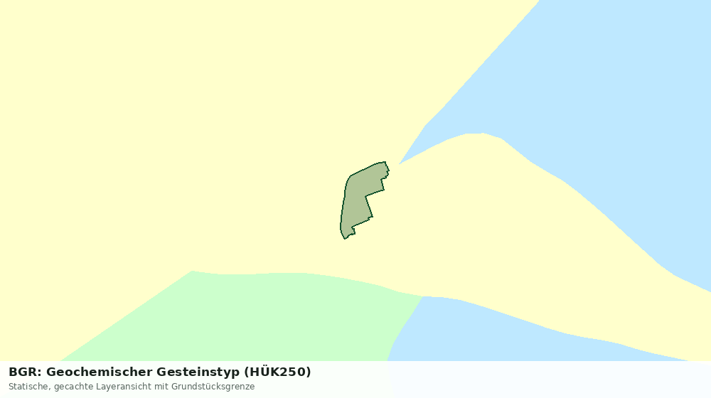 Statische Kartenansicht: BGR: Geochemischer Gesteinstyp (HÜK250)