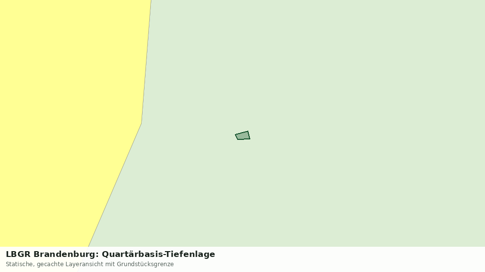 Statische Kartenansicht: LBGR Brandenburg: Quartärbasis-Tiefenlage