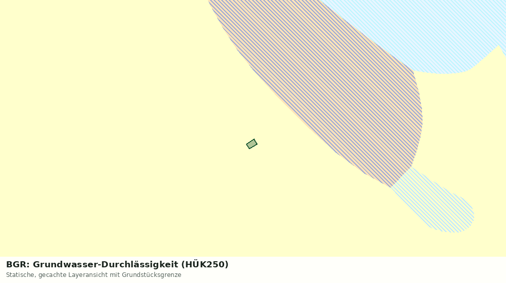 Statische Kartenansicht: BGR: Grundwasser-Durchlässigkeit (HÜK250)