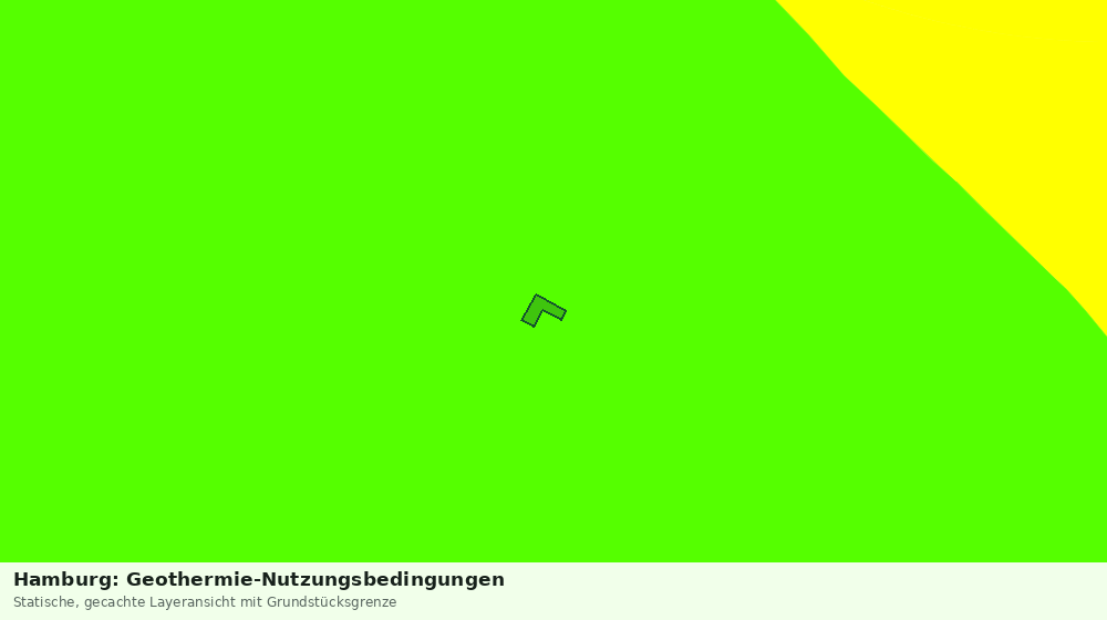 Statische Kartenansicht: Hamburg: Geothermie-Nutzungsbedingungen
