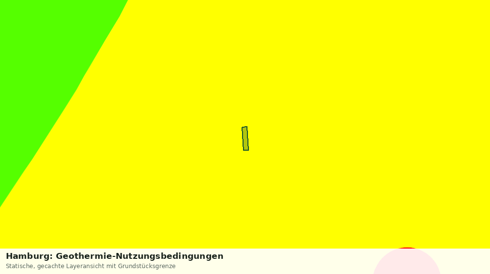 Statische Kartenansicht: Hamburg: Geothermie-Nutzungsbedingungen