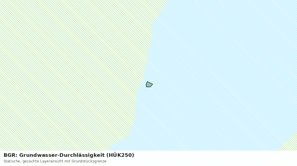 Statische Kartenansicht: BGR: Grundwasser-Durchlässigkeit (HÜK250)