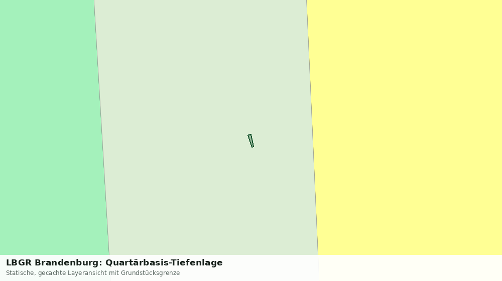 Statische Kartenansicht: LBGR Brandenburg: Quartärbasis-Tiefenlage