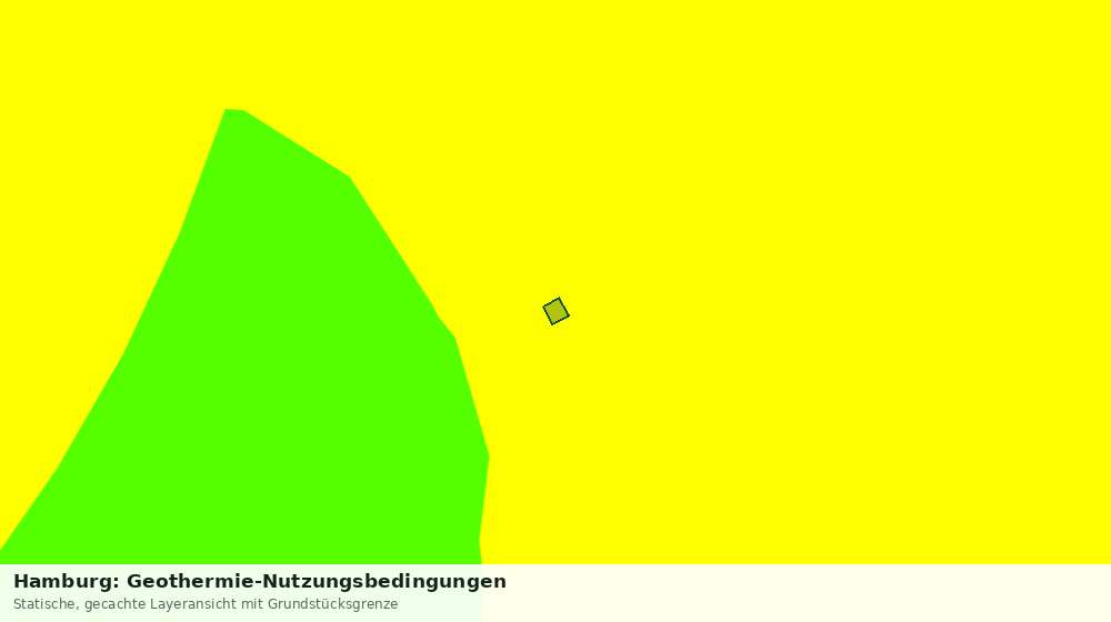 Statische Kartenansicht: Hamburg: Geothermie-Nutzungsbedingungen