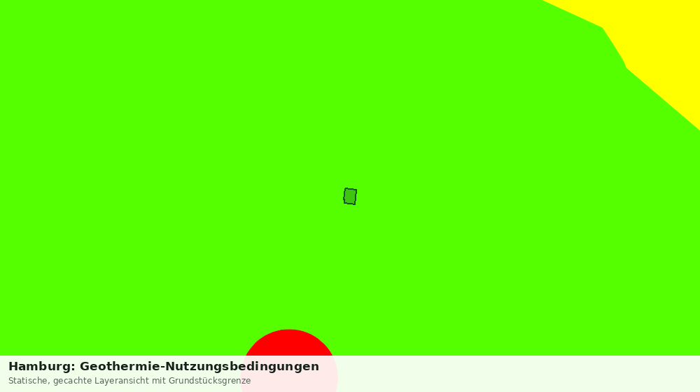 Statische Kartenansicht: Hamburg: Geothermie-Nutzungsbedingungen