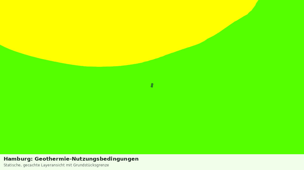 Statische Kartenansicht: Hamburg: Geothermie-Nutzungsbedingungen