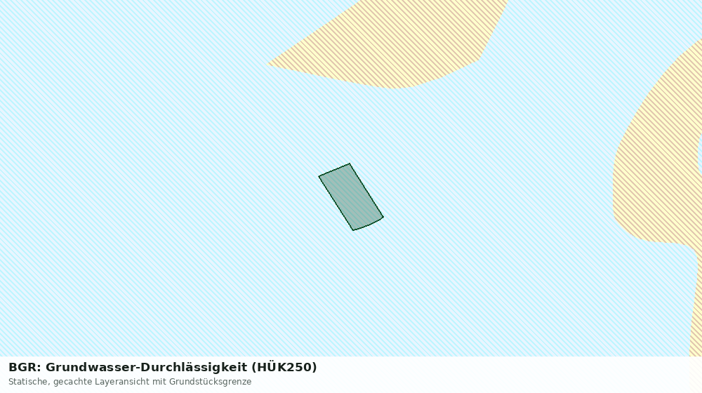 Statische Kartenansicht: BGR: Grundwasser-Durchlässigkeit (HÜK250)