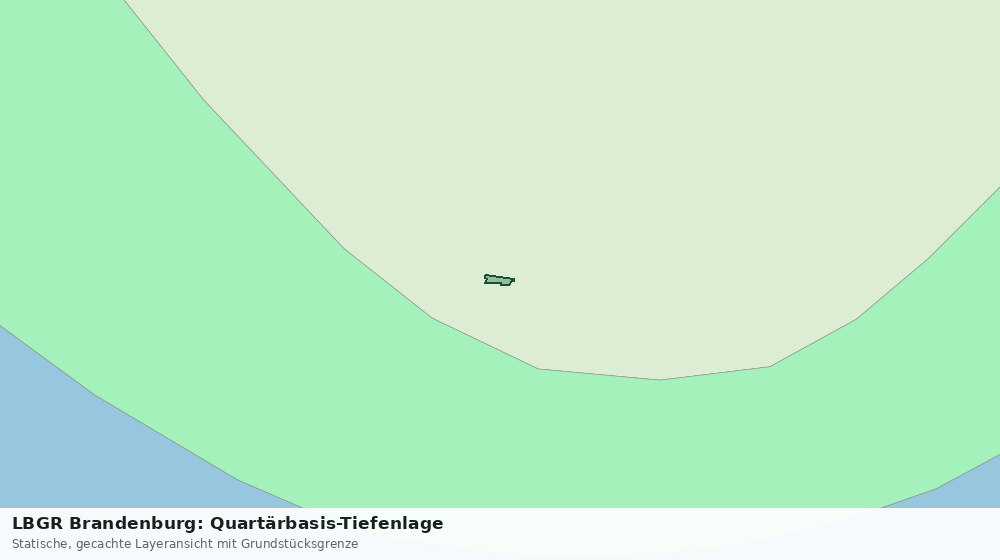 Statische Kartenansicht: LBGR Brandenburg: Quartärbasis-Tiefenlage