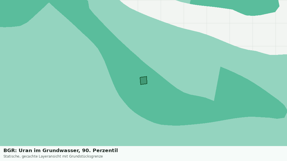 Statische Kartenansicht: BGR: Uran im Grundwasser, 90. Perzentil