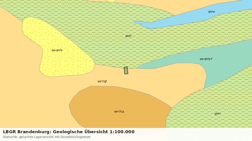 Statische Kartenansicht: LBGR Brandenburg: Geologische Übersicht 1:100.000