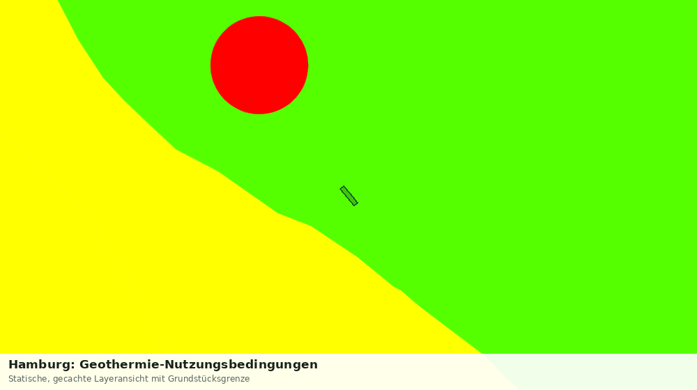 Statische Kartenansicht: Hamburg: Geothermie-Nutzungsbedingungen