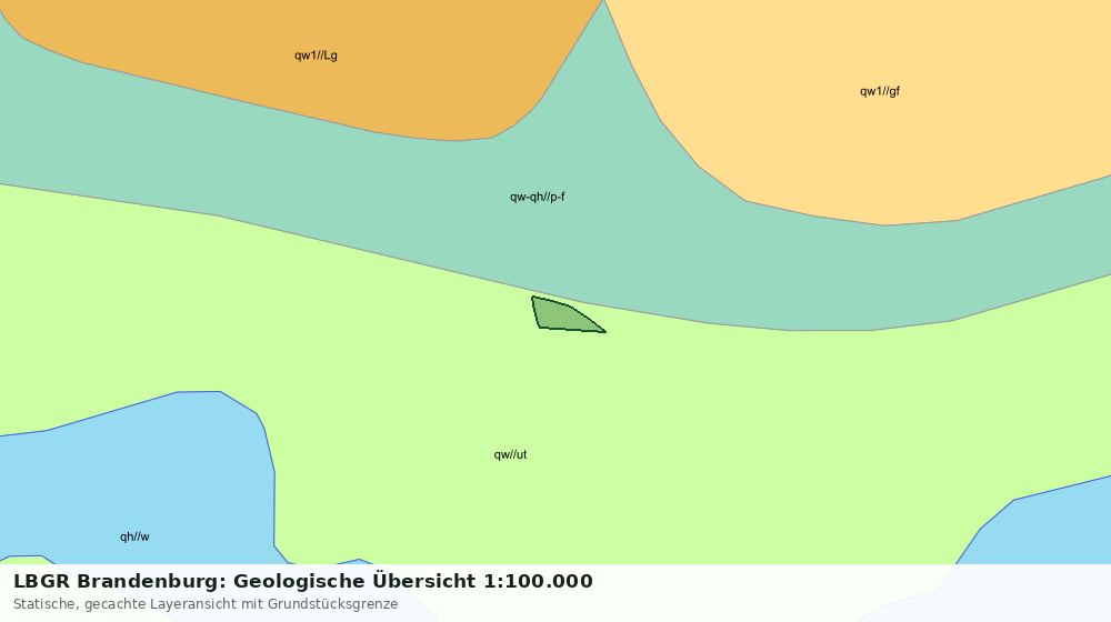 Statische Kartenansicht: LBGR Brandenburg: Geologische Übersicht 1:100.000