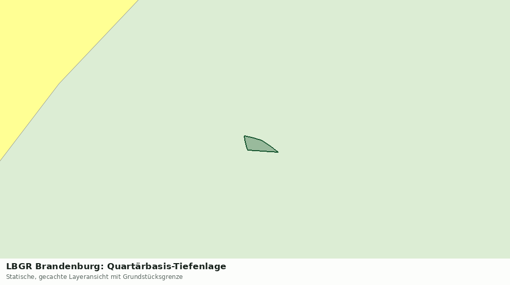Statische Kartenansicht: LBGR Brandenburg: Quartärbasis-Tiefenlage