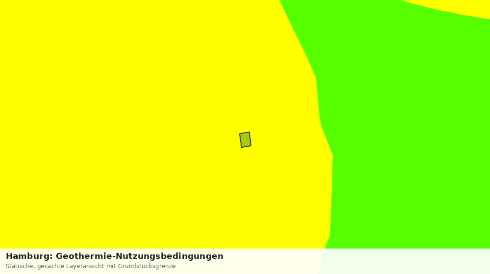 Statische Kartenansicht: Hamburg: Geothermie-Nutzungsbedingungen