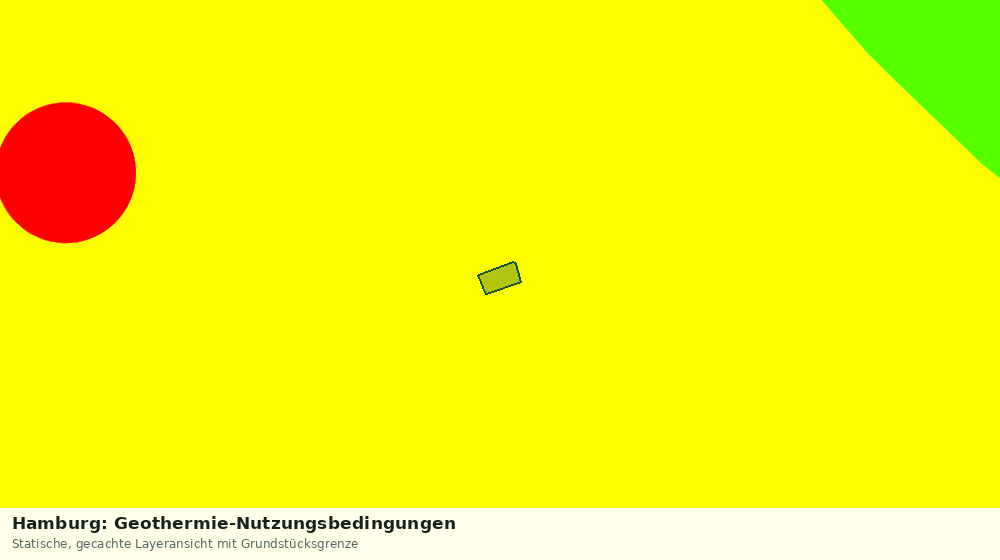 Statische Kartenansicht: Hamburg: Geothermie-Nutzungsbedingungen