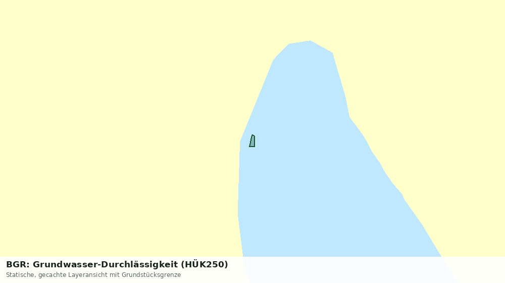 Statische Kartenansicht: BGR: Grundwasser-Durchlässigkeit (HÜK250)