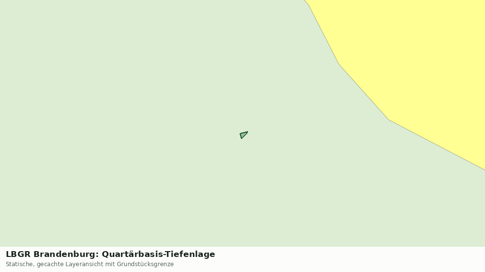 Statische Kartenansicht: LBGR Brandenburg: Quartärbasis-Tiefenlage