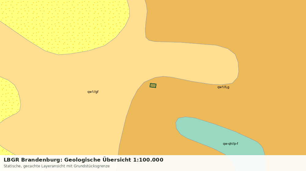 Statische Kartenansicht: LBGR Brandenburg: Geologische Übersicht 1:100.000